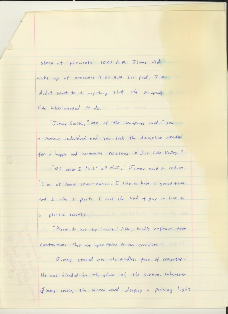 Ice Cube Valley handwritten