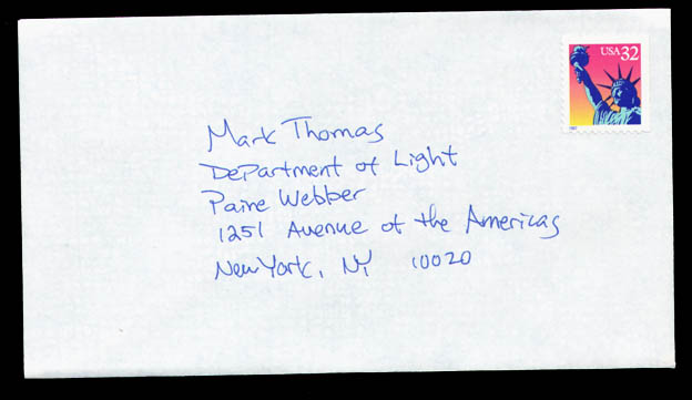 Department of Light envelope