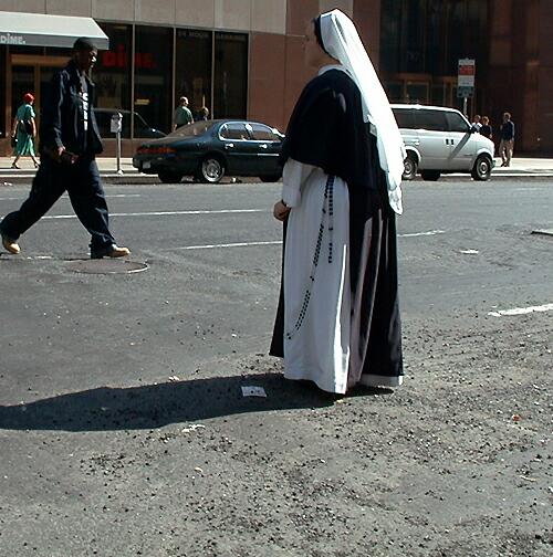 sorabji.com: Nun on 7th Avenue, Manhattan