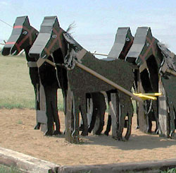 The Enchanted Highway. Regent, North Dakota.