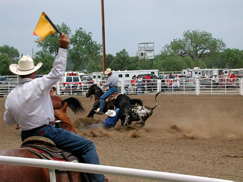Ft. Pierre, South Dakota. Stanley County Fairgrounds. 4th of July Road, 2002.