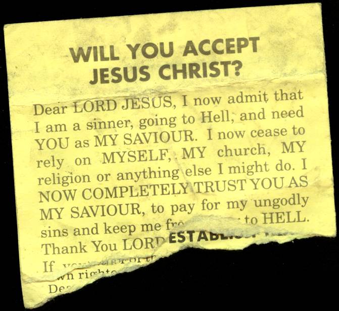 Will you accept Jesus Christ? - 50k