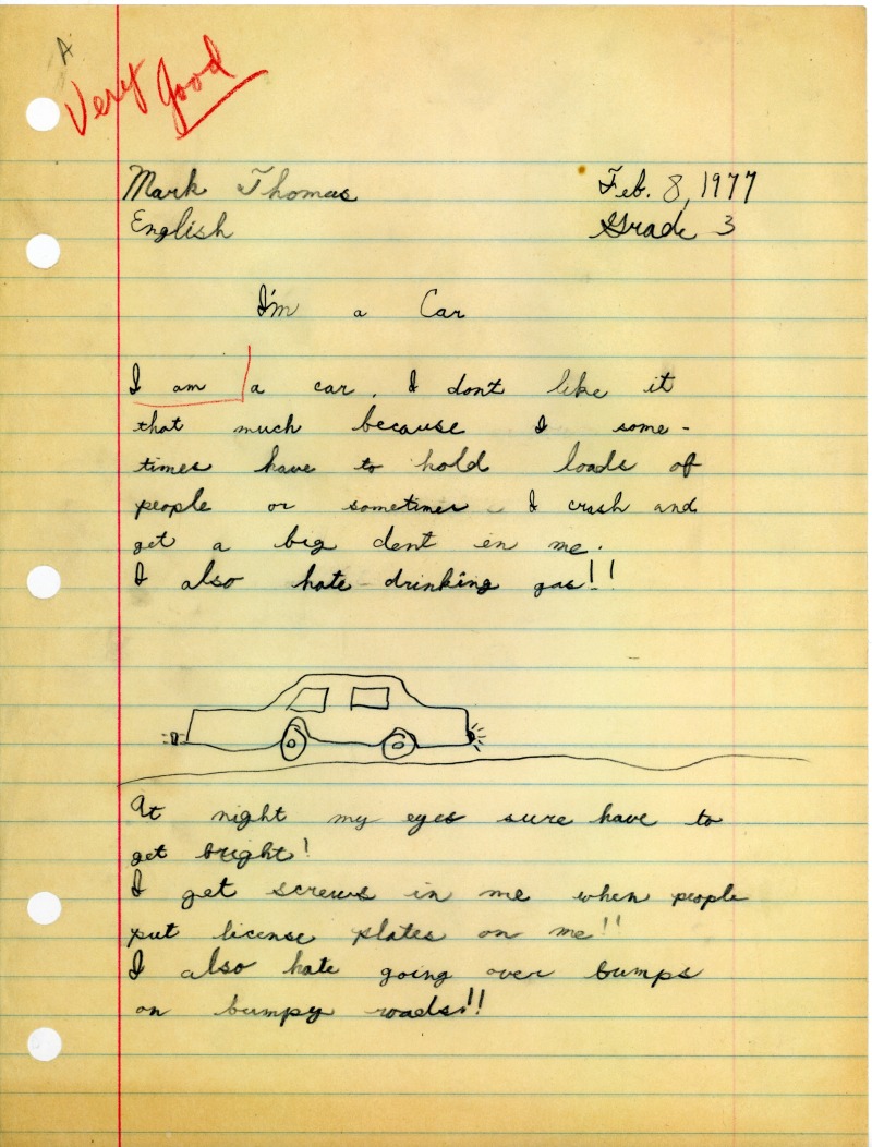 mark a. thomas: Car