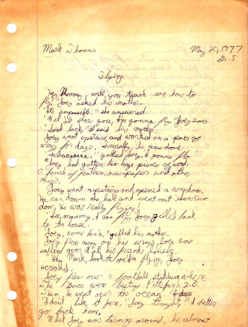 mark a. thomas: flying