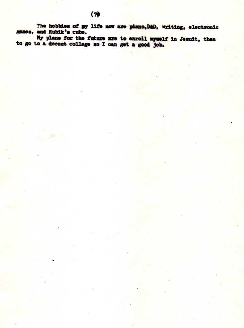 mark a. thomas: my life