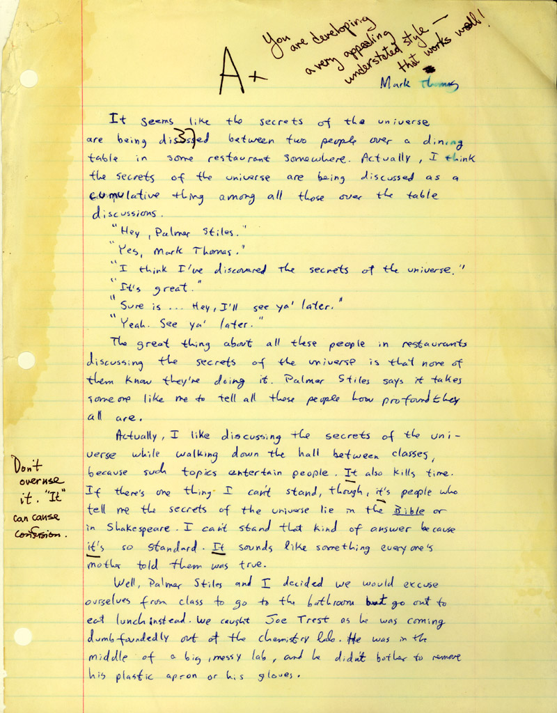 mark a. thomas: mysteries of the universe