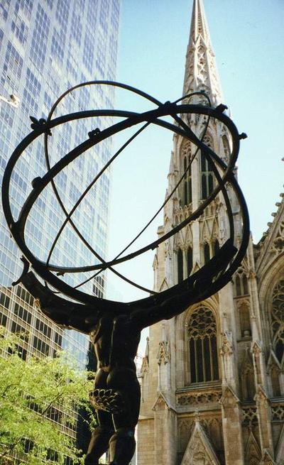 Rockefeller Center, facing St. Patrick's Cathedral - 59k