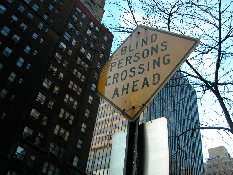 sorabji.com: Blind Persons Crossing Ahead