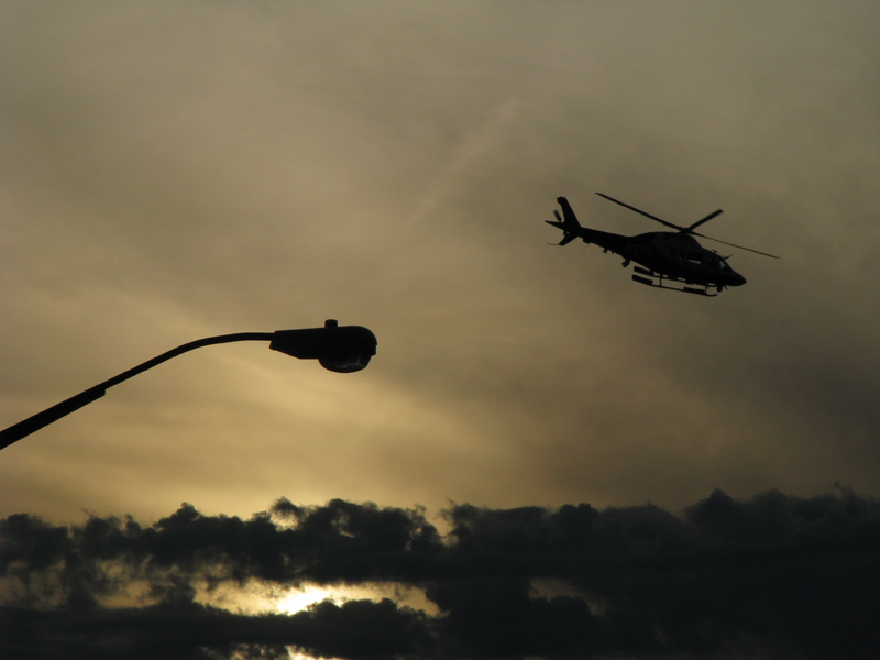 sorabji.com: Helicopter at Sunset