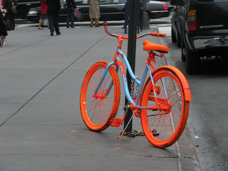 sorabji.com: Orange Bicycle