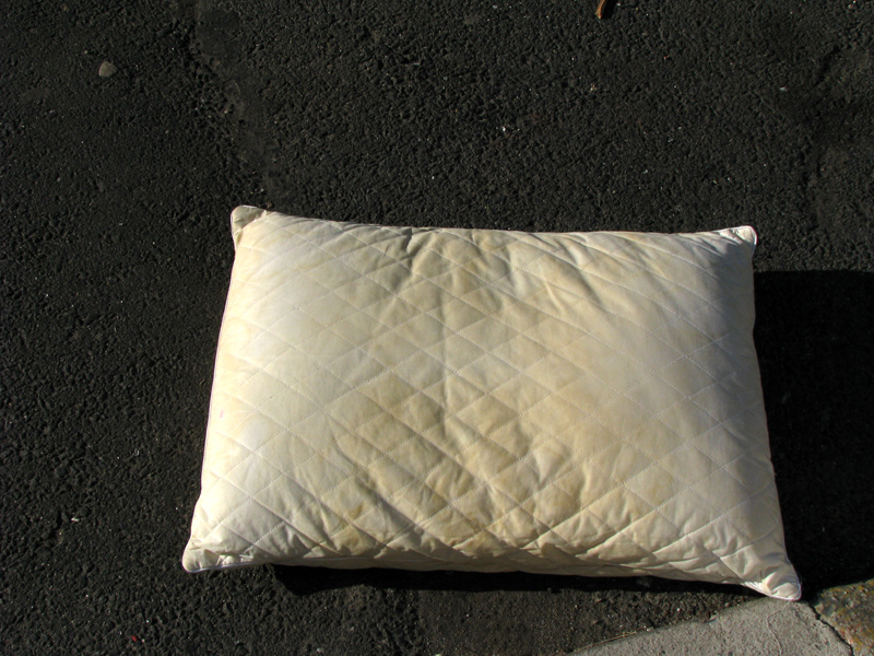 sorabji.com: White Pillow, Yellowed
