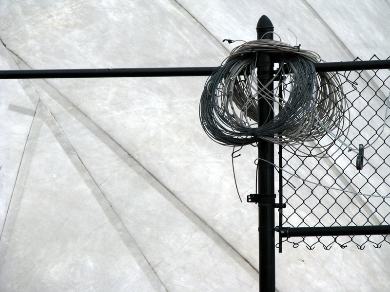 sorabji.com: Wires on Fence