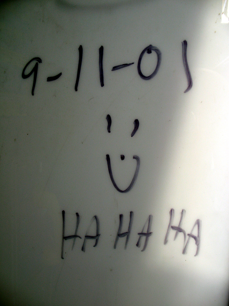 sorabji.com: Strange 9-11-01 Graffiti. Midtown