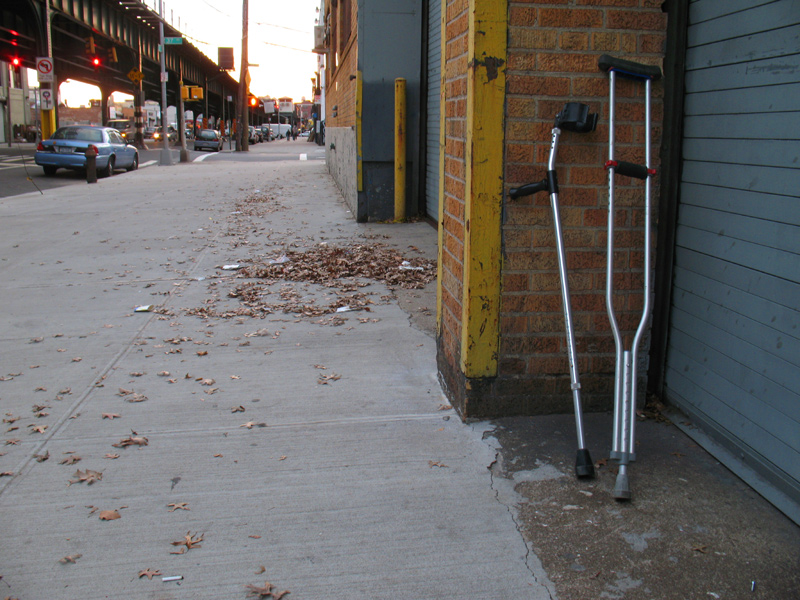 sorabji.com: Abandoned Crutches