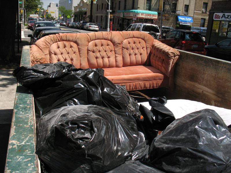 sorabji.com: Couch in a Dumpster