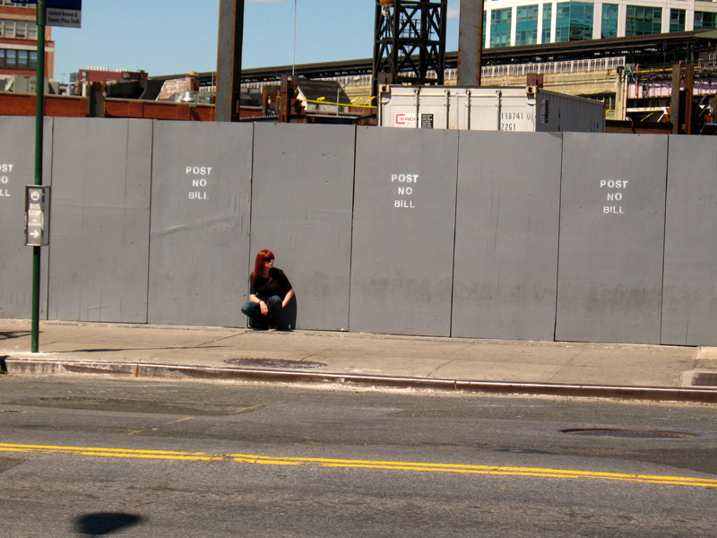 sorabji.com: Redhead Waiting For a Bus
