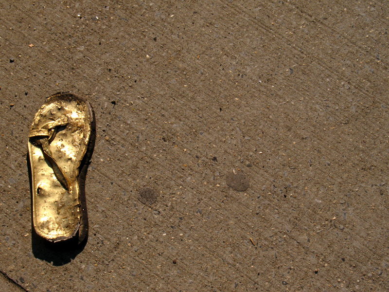 sorabji.com: Gold Shoe