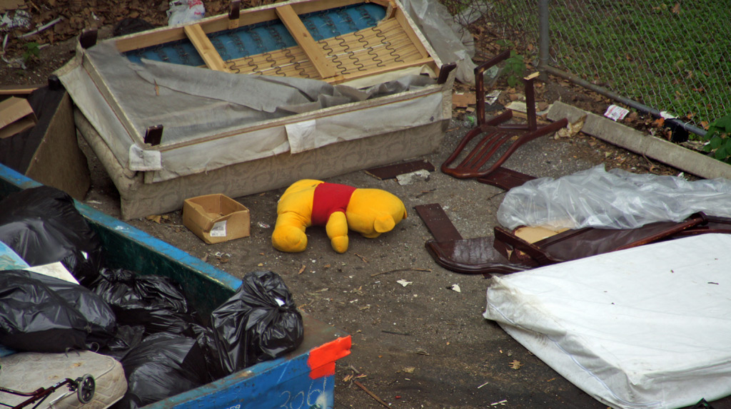 sorabji.com: Face Down By the Dumpster