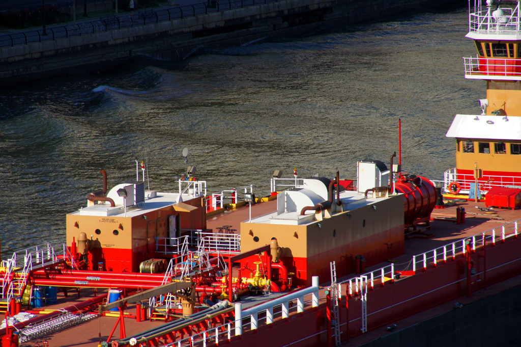 sorabji.com: Big Red Boat. East River.